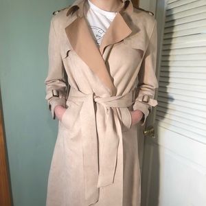 few moda leopard trench coat